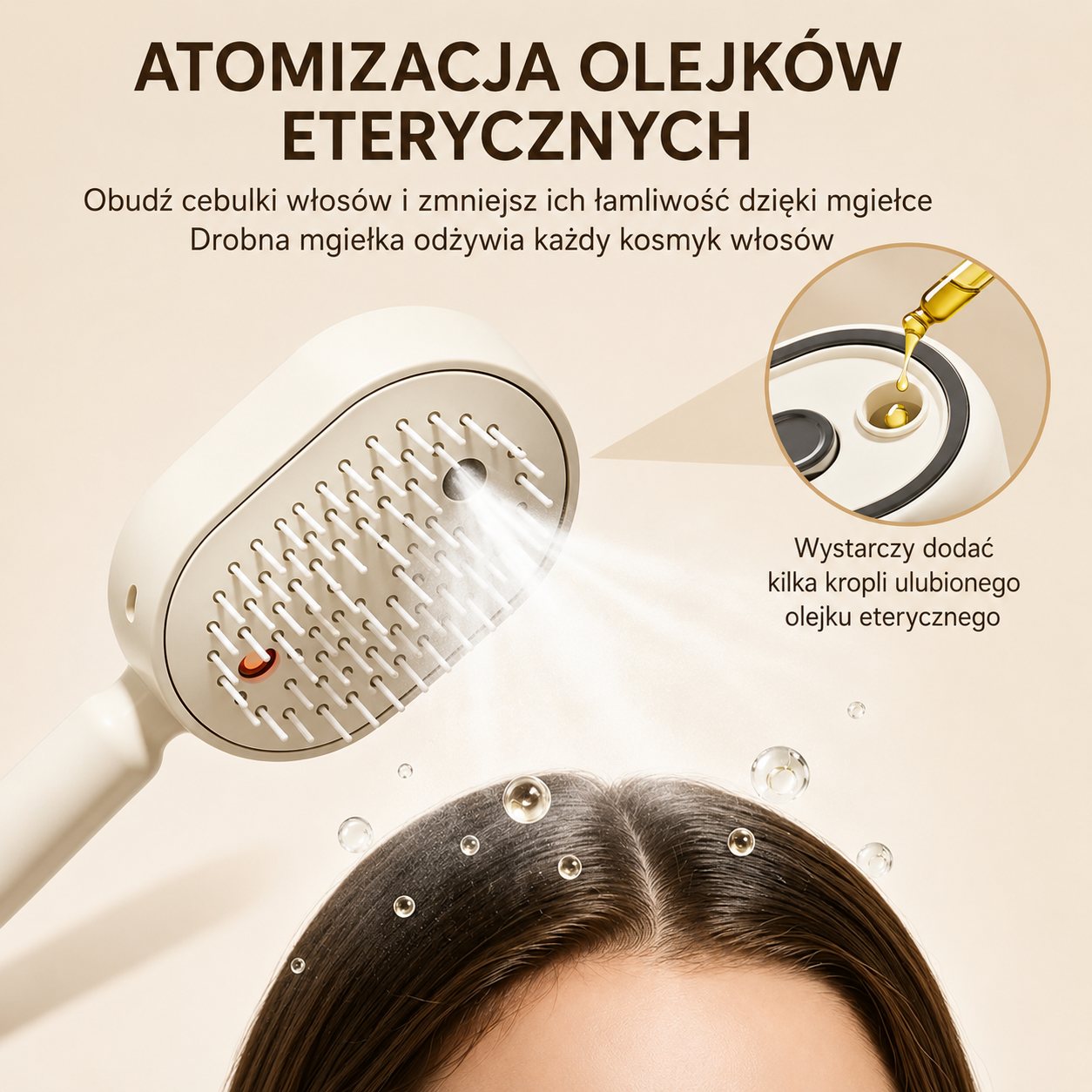 Parowa szczotka pielęgnacyjna